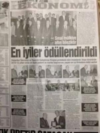 MARKA &Ouml;D&Uuml;L&Uuml;M&Uuml;Z GAZETELERDE